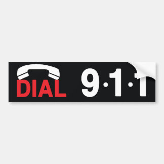 Wijzerplaat 911 bumpersticker
