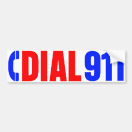 Wijzerplaat 911 politiesticker 3 bumpersticker