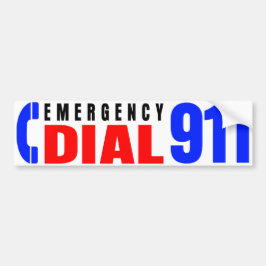 Wijzerplaat 911 politiesticker 5 bumpersticker