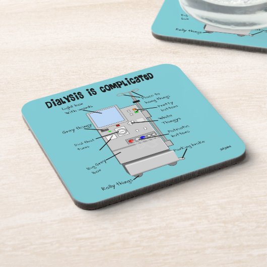 Wijzerplaat umor bier onderzetter (Linkerzijde)