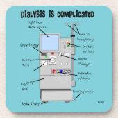 Wijzerplaat umor bier onderzetter (Voorkant)