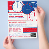 Wijzerplaten, Horologist reclame Flyer (Hand)