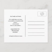 Wijzig adres briefkaart dat we hebben verplaatst (Achterkant)