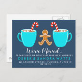 Wijzig adres we verhuisden kerst Anno Aankondigingskaart (Voorkant / Achterkant)