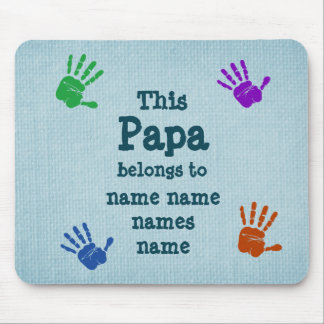 Wijzig ALLE Namen. Deze Papa hoort bij, grootvader Muismat