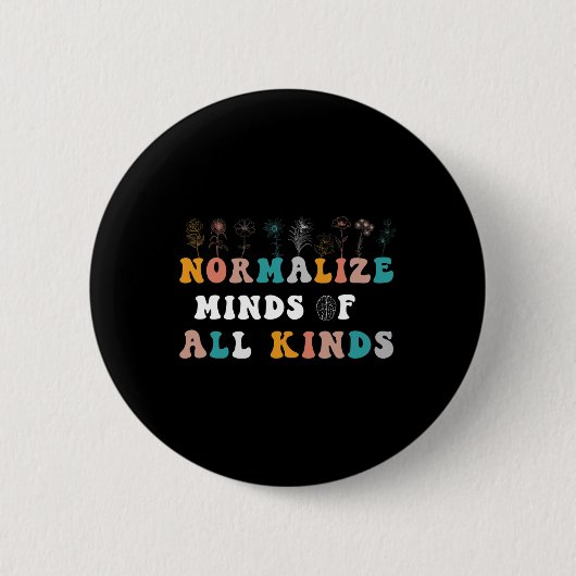Wijzig alle soorten bewustzijn van autisme ronde button 5,7 cm (Voorkant)