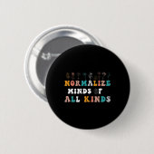 Wijzig alle soorten bewustzijn van autisme ronde button 5,7 cm (Voorkant /achterkant)