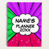 Wijzig ALLE tekst Naam Comic Pop Style 20XX toevoe Planner (Voorkant)