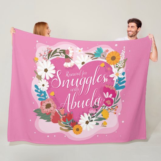 Wijzig ALLE tekst Naam Gereserveerde Snuggles Abue Fleece Deken (In situ)
