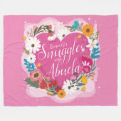 Wijzig ALLE tekst Naam Gereserveerde Snuggles Abue Fleece Deken (Voorkant (Horizontaal))