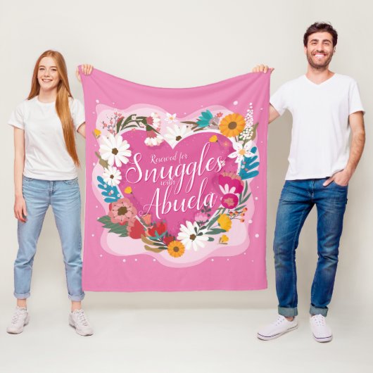 Wijzig ALLE tekst Naam Gereserveerde Snuggles Abue Fleece Deken (In situ)