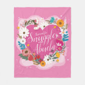 Wijzig ALLE tekst Naam Gereserveerde Snuggles Abue Fleece Deken (Voorkant)