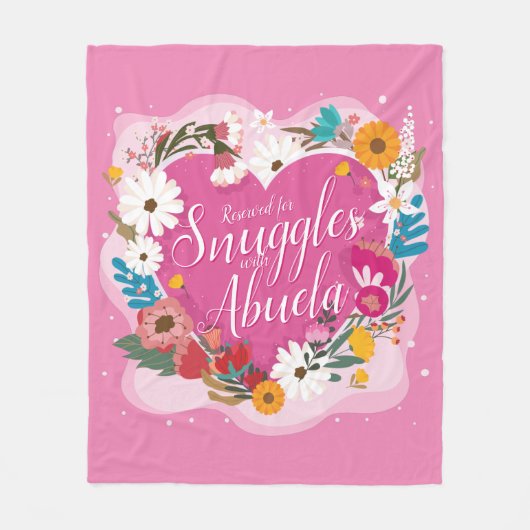 Wijzig ALLE tekst Naam Gereserveerde Snuggles Abue Fleece Deken (Voorkant)