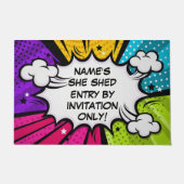 Wijzig ALLE tekst Voeg de naam toe die ze heeft we Deurmat (Voorkant)