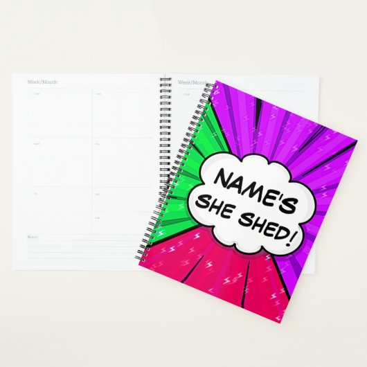 Wijzig ALLE tekst Voeg de naam toe die ze in strip Planner (Display)