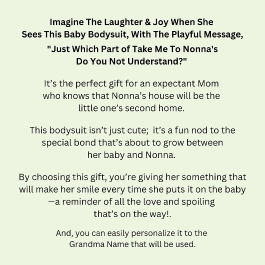 Wijzig ALLE teksten.. breng me naar Nonna's oma. Romper