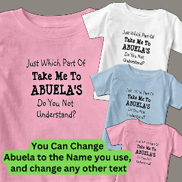 Wijzig ALLE teksten die me naar Abuela's oma Nona