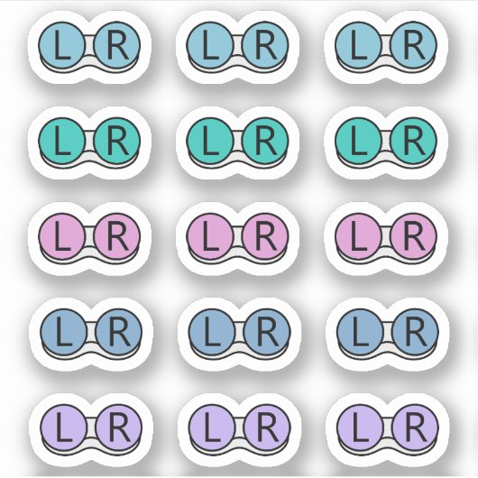 Wijzig Contactlens Herinnering Functionele Planner Sticker (Voorkant)