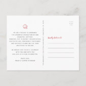 Wijzig datum roos gouden script afstuderen foto ch uitnodiging briefkaart (Achterkant)