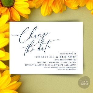 Wijzig de datum, Bewaar onze nieuwe trouwdatum kaa Kaart