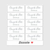 Wijzig de datum Bruiloft Labels 0.8" x 2" (Vel)