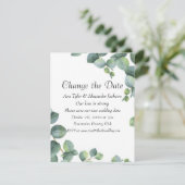 Wijzig de datum bruiloft uitnodiging (Staand voorkant)