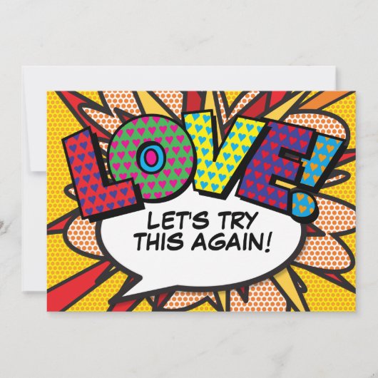 Wijzig de datum Comic Book Modern Fun Save The Date (Voorkant)