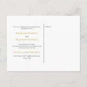 Wijzig de datum Elegant Gold Script Aankondigingskaart (Achterkant)