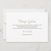 Wijzig de datum Geannuleerd Update Winter Save The Date (Achterkant)