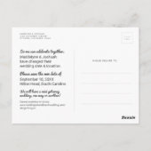 Wijzig de datum Grappige Ampersand Turquoise bruil Briefkaart (Achterkant)