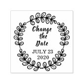 Wijzig de datum Hand getrokken krans aangepast Zelfinktende Stempel (Design)