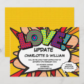 Wijzig de datum Leuk Modern Comic Book Save The Date (Voorkant / Achterkant)