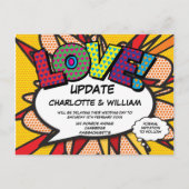 Wijzig de datum LIEFDE Uitgesteld Modern Briefkaart (Voorkant)