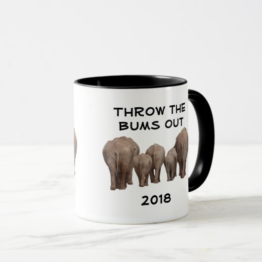 Wijzig de datum naar 2020 Gooi de Bums Out Mok (Voorkant rechts)