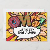 Wijzig de datum Nieuw Plan Comic Book Fun Save The Date (Voorkant)