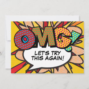 Wijzig de datum Nieuw Plan Comic Book Fun Save The Date