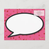 Wijzig de datum Nieuwe datum Roze Modern Fun Briefkaart (Achterkant)