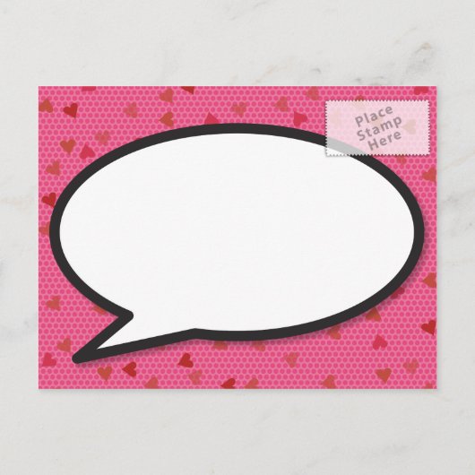 Wijzig de datum uitgestelde Fun Comic Book Aankondigingskaart (Achterkant)