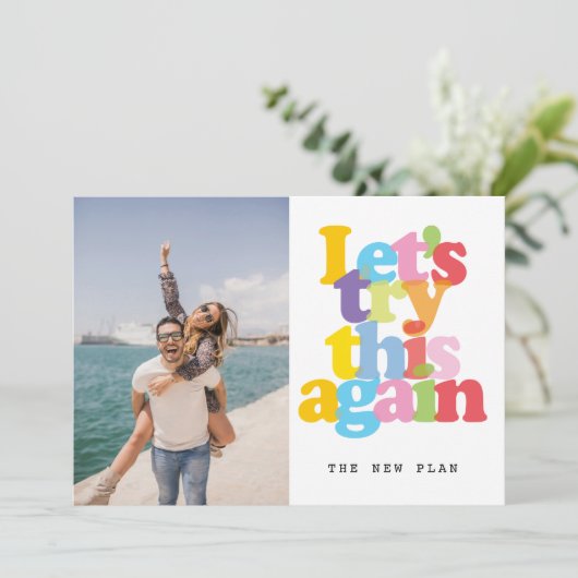 Wijzig de datum Uitgestelde geannuleerde evenement Kaart (Staand voorkant)