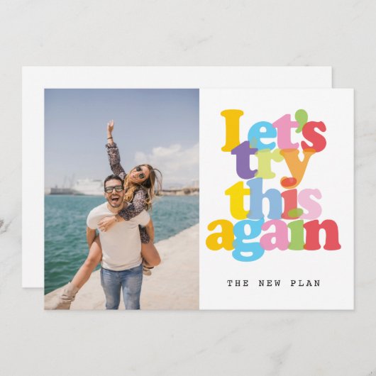 Wijzig de datum Uitgestelde geannuleerde evenement Kaart (Voorkant / Achterkant)