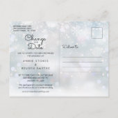 Wijzig de datum Update Kalender Foto Winter Aankondigingskaart (Achterkant)