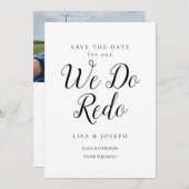 Wijzig de datum van de bruiloft Uitgestelde nieuwe Kaart (Voorkant / Achterkant)