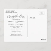 Wijzig de datum waarop de trouwfoto is uitgesteld briefkaart (Achterkant)