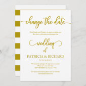 Wijzig de datum waarop het huwelijk is uitgesteld  kaart (Voorkant / Achterkant)