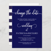 Wijzig de datum waarop het huwelijk is uitgesteld  kaart (Voorkant / Achterkant)