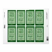 Wijzig de leeftijd Verjaardag Wijn Gepersonaliseer Etiket (Full Sheet)