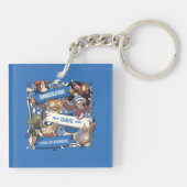 Wijzig de naam die u hebt doorgegeven Animal Fans  Sleutelhanger (Achterkant)