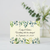 Wijzig de trouwdatum briefkaart (Staand voorkant)