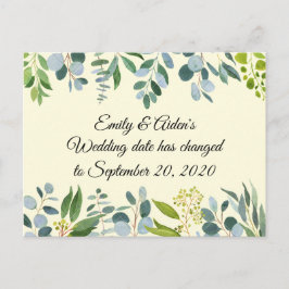 Wijzig de trouwdatum briefkaart