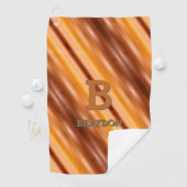 Wijzig Initiaal Naam toevoegen Zacht bruin Tan Bei Golfhanddoek (Insitu)